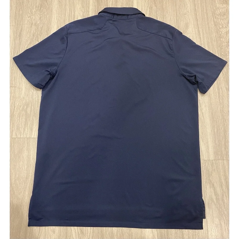 RLX‎ Ralph Lauren Polo Shirt Large Navy Blue Golf Shirt Short Sleeve Casual